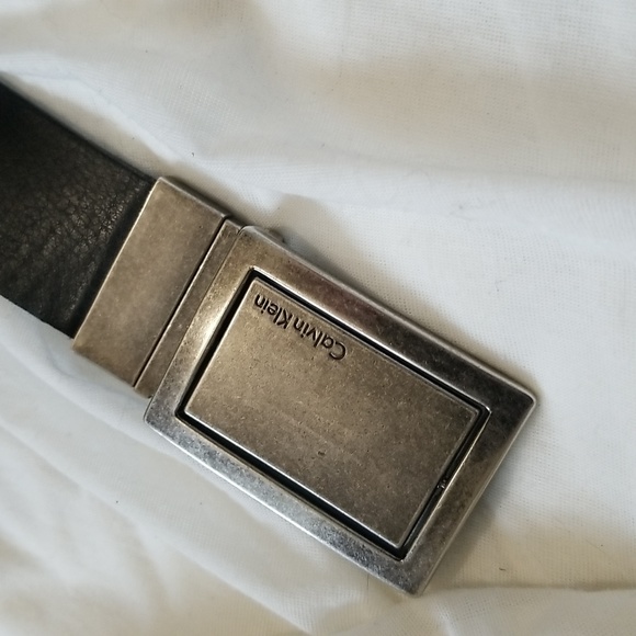 Calvin Klein Vintage Men's Belt / Black, metallic - Picture 4 of 16